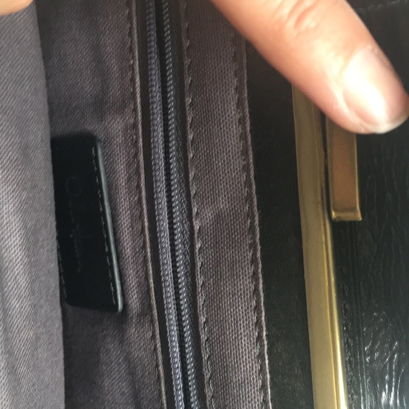 Cole Haan black with bronze hardware clutch purse. - Picture 3 of 6
